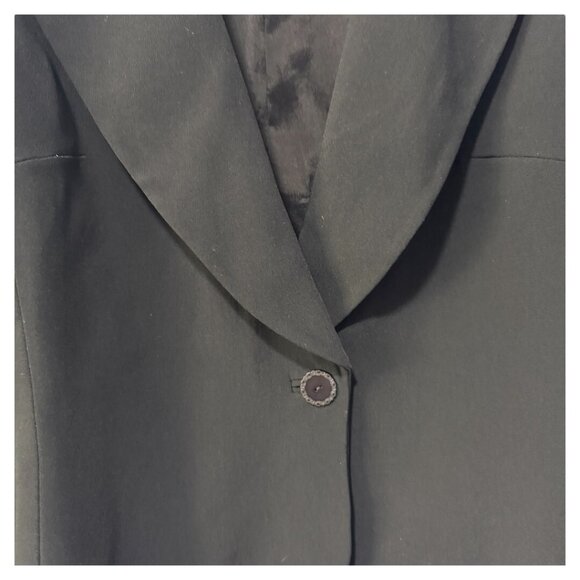 Ronit Zilkha Womens Blazer Black Jacket Suit size 14‎ viscose Made in Italy - Picture 6 of 6